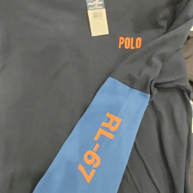 (새상품) POLO SPORT 폴로스포츠 캐주얼 긴팔브이넥(다크네이비)