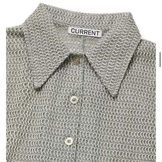 커렌트 긴팔 셔츠 SHEER KNITTED JERSEY SHIRT