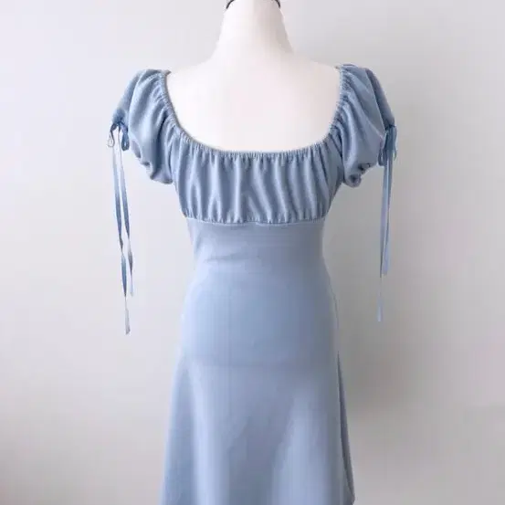 흐프이 원피스 스카이 ure ribbon dress