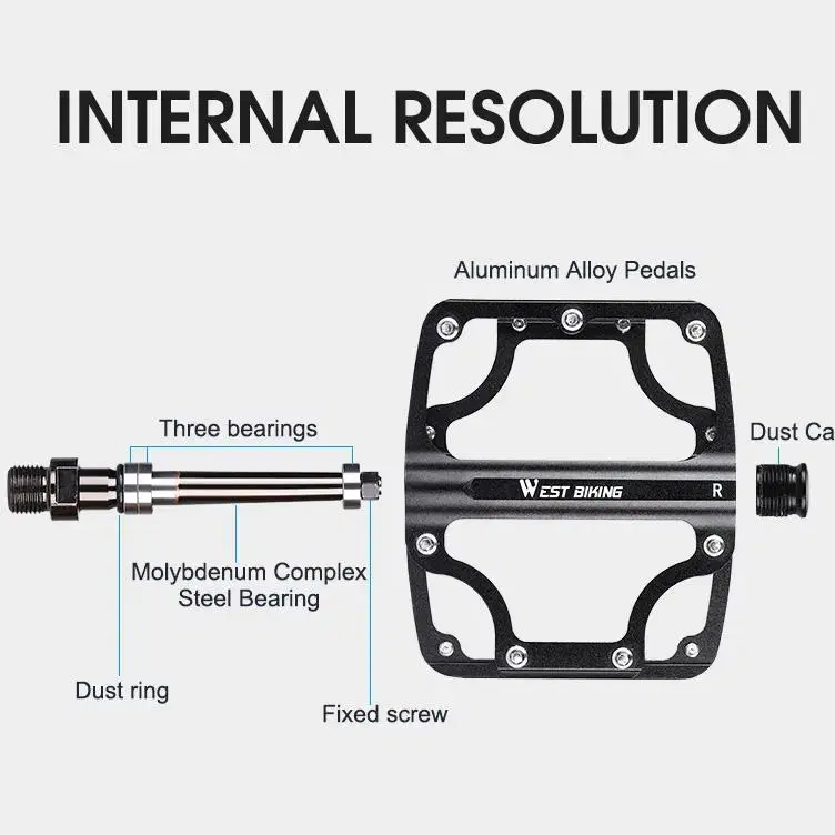 웨스트바이킹 자전거 페달 3베어링 YP2101