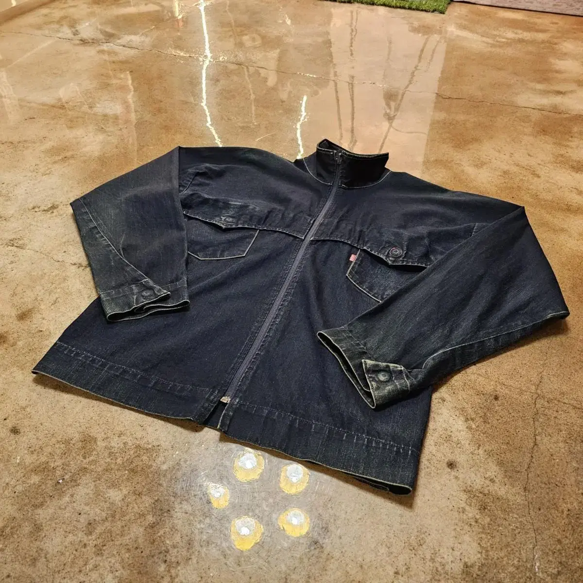 Levi's Jin Blue Denim Zip-up Jacket L