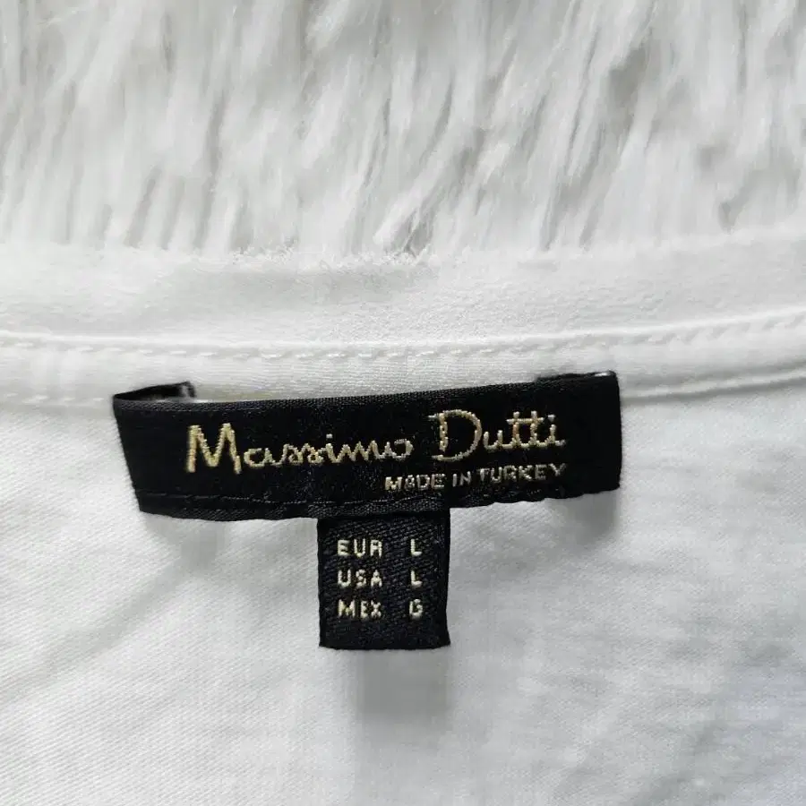 마시모두띠 massimo dutti 반팔 블라우스 흰색 블라우스 L