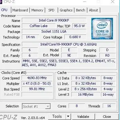 초고사양  컴퓨터i9-9900kf 풀세트 90만원에판매합니다