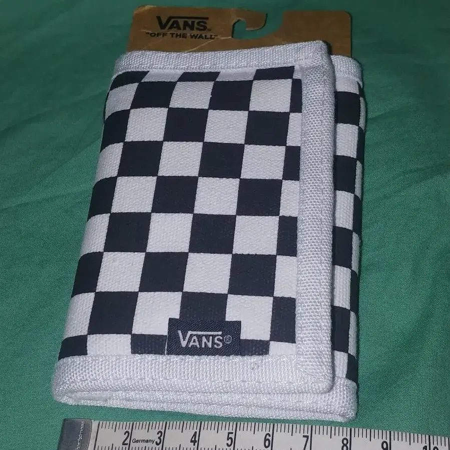 VANS.반스 체커보드 벨크로 지갑 vans wallet