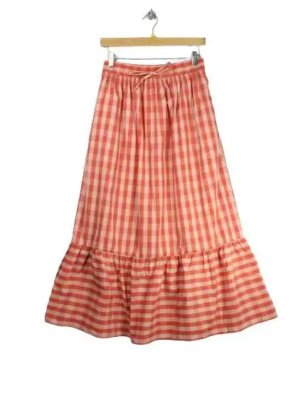 CHOCOL RAFFINE Checked Long Skirt [23083106]