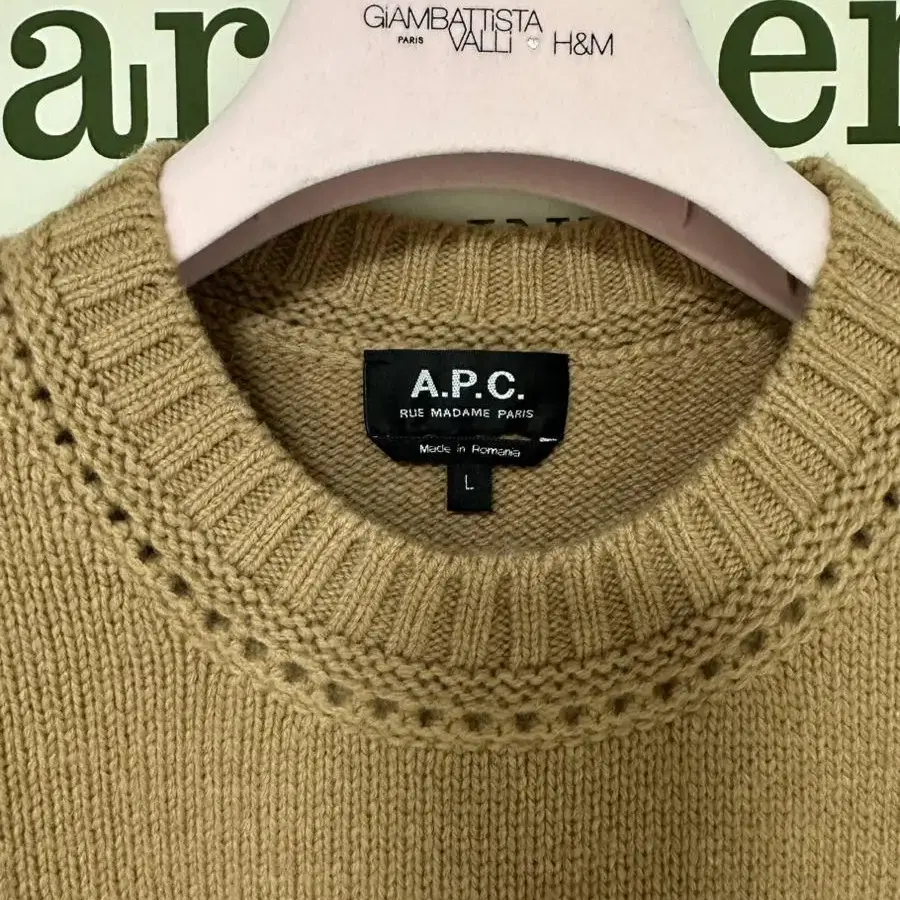 아페쎄 A.P.C 여성 울 니트 라지 카멜