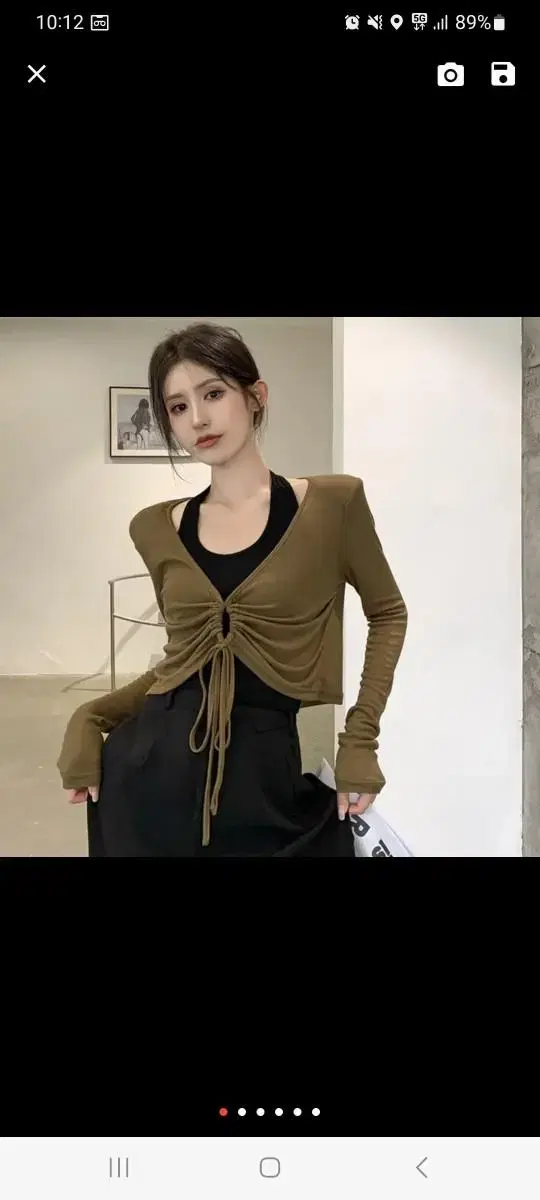 (New Product) V-neck Long-sleeved Cardigan