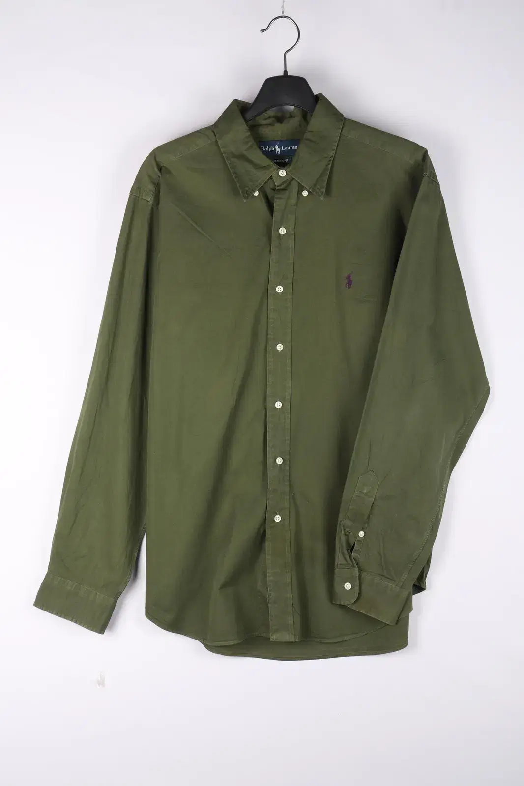 [2XL] Polo Green Solid Shirt