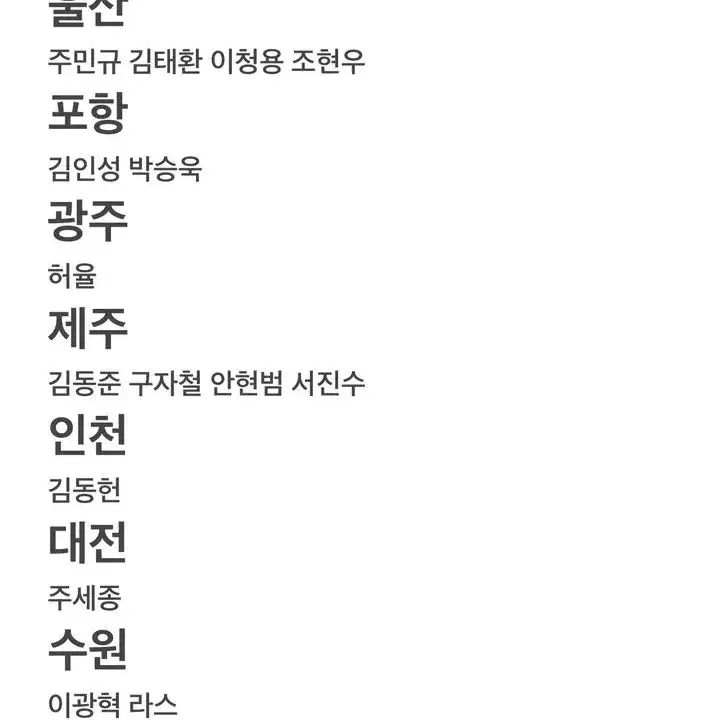 케이리그 파니니 카드