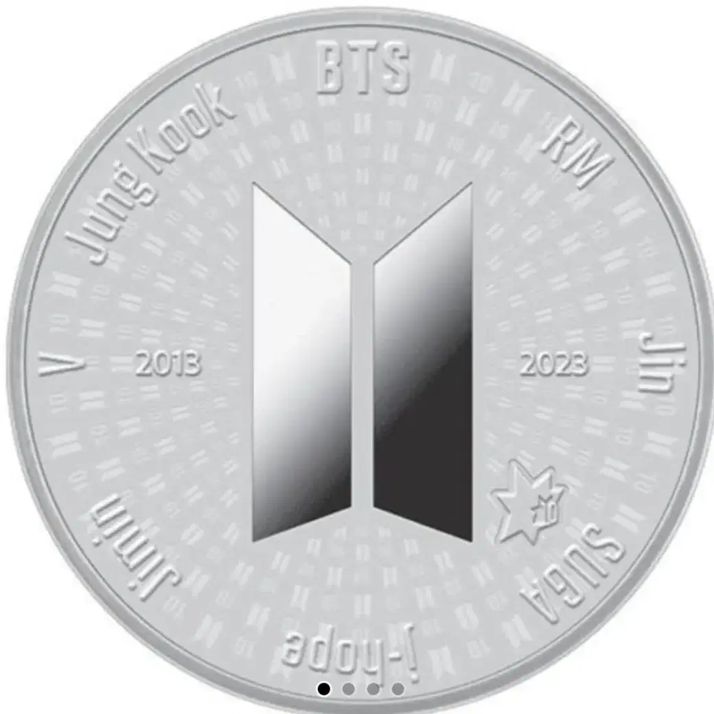 BTS 방탄소년단 10주년 기념주화 - 실버