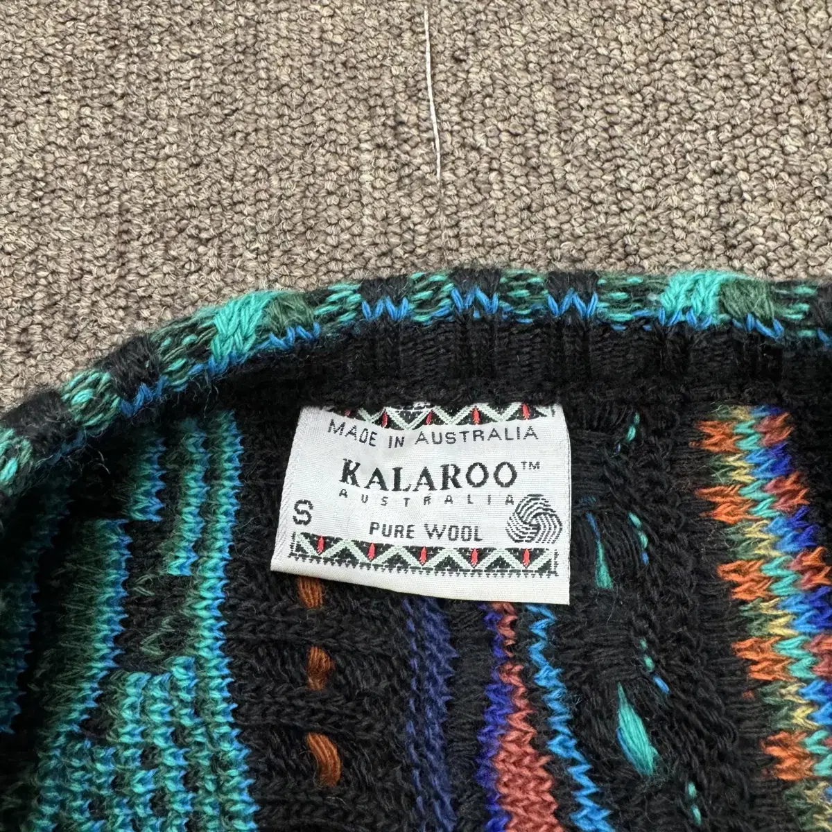 [S] 90s Kalaroo 케이블 니트 made in AUSTRALIA