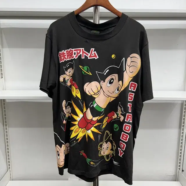 빈티지 90s Astroboy 아톰 티셔츠 L