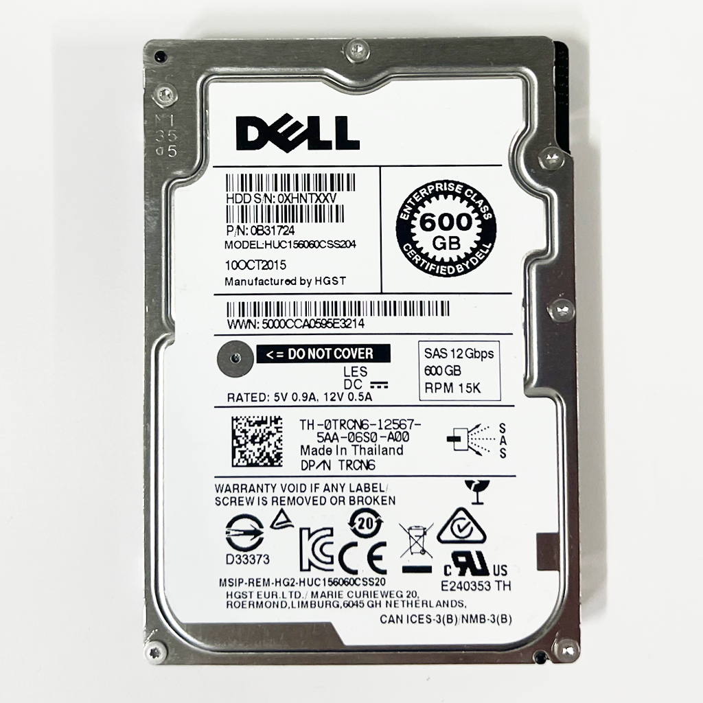 600G/15K) DELL TRCN6  2.5인치 SAS HDD