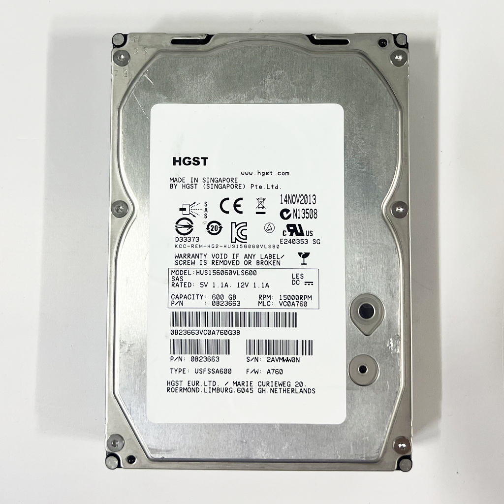 600G) HGST Ultrastar 15K600 SAS/15K/64M