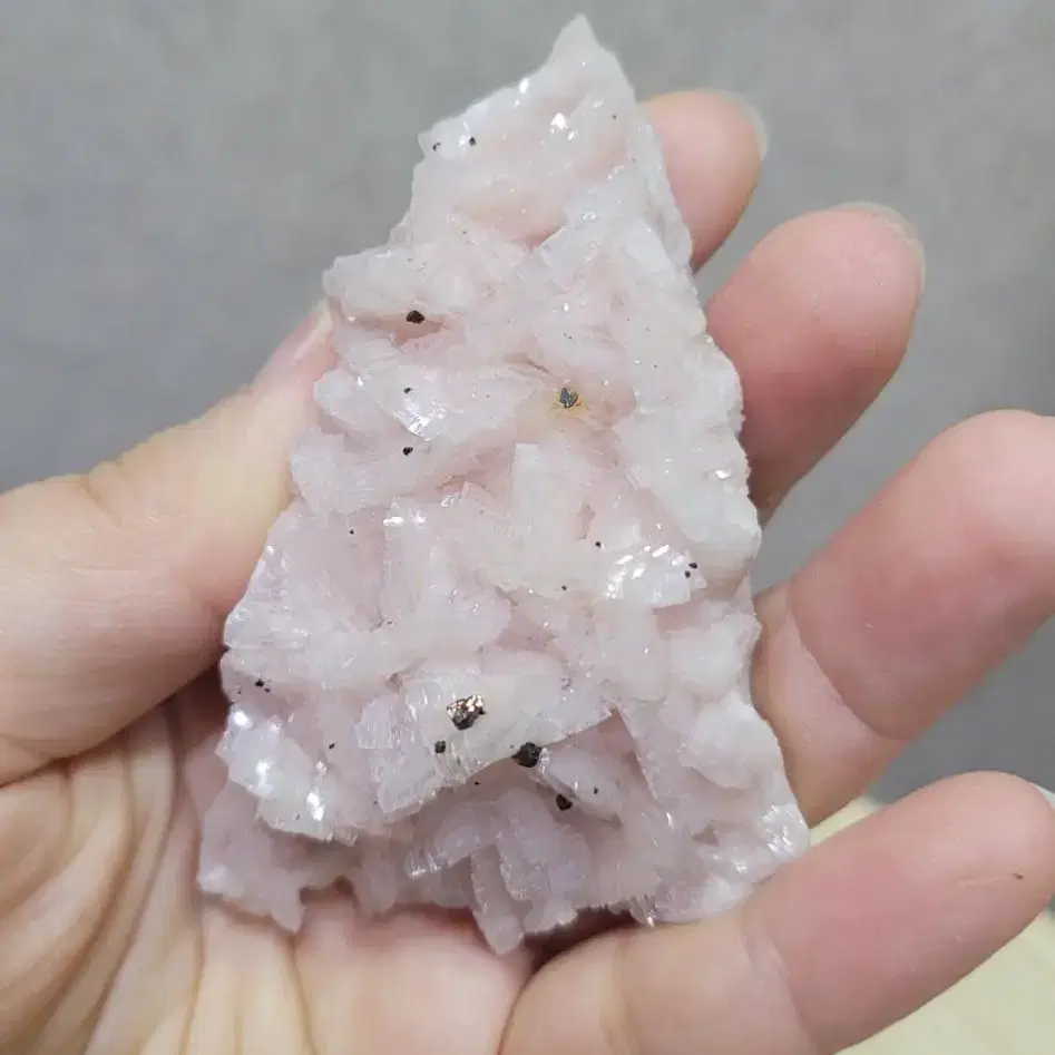 Pink Dolomite with Chalcopyrite