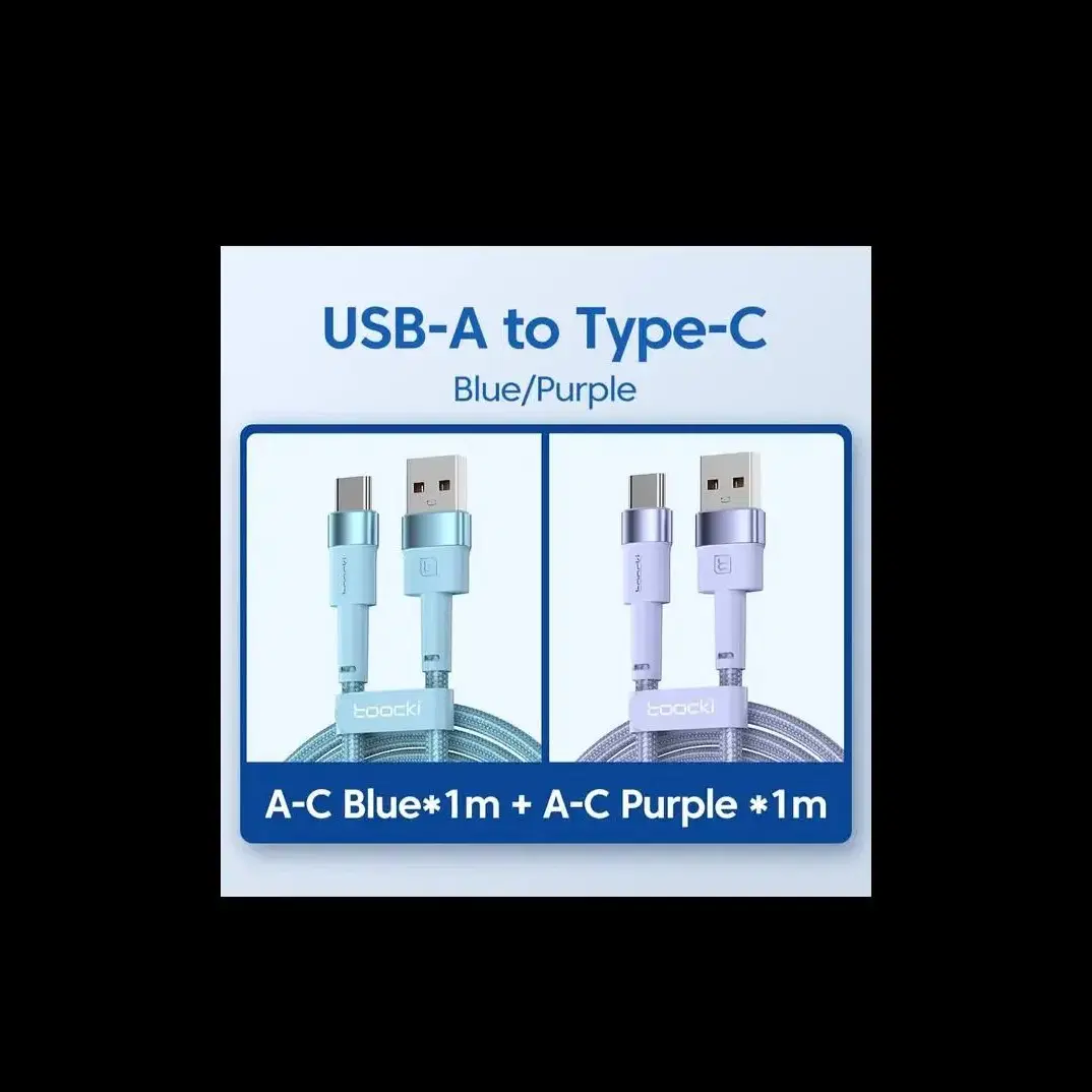 C타입 toocki 고속 충전케이블 1세트 (2개)