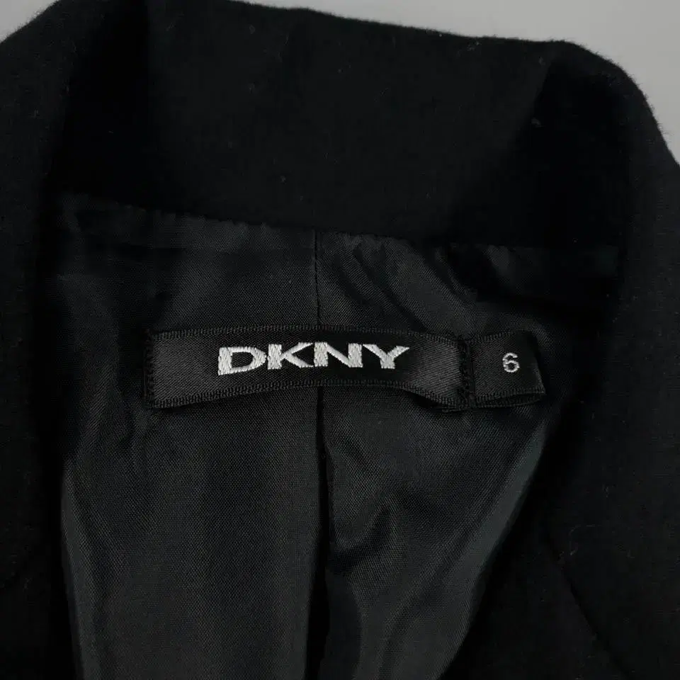 DKNY 디케이앤와이 블랙 심플 베이직 울 캐시미어 혼방 블레이저 자켓