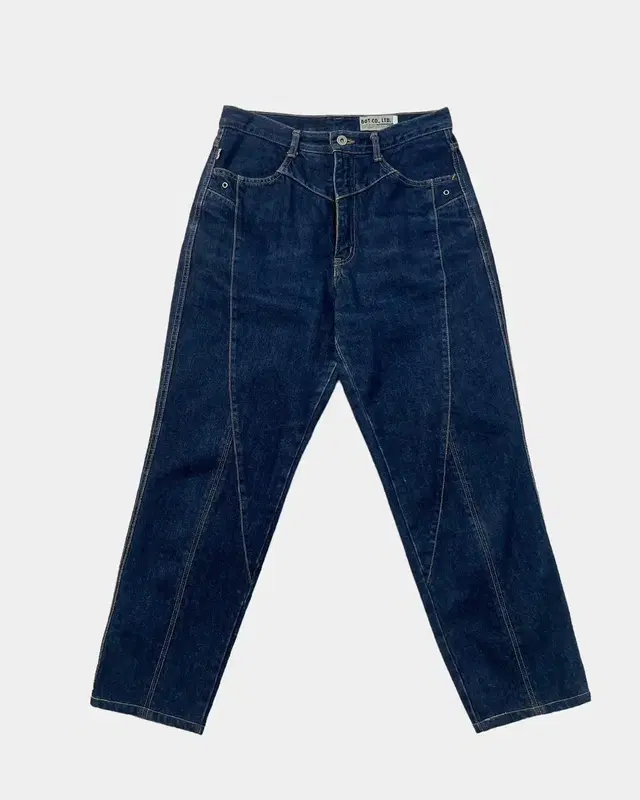 80s vintage tapered denim pants