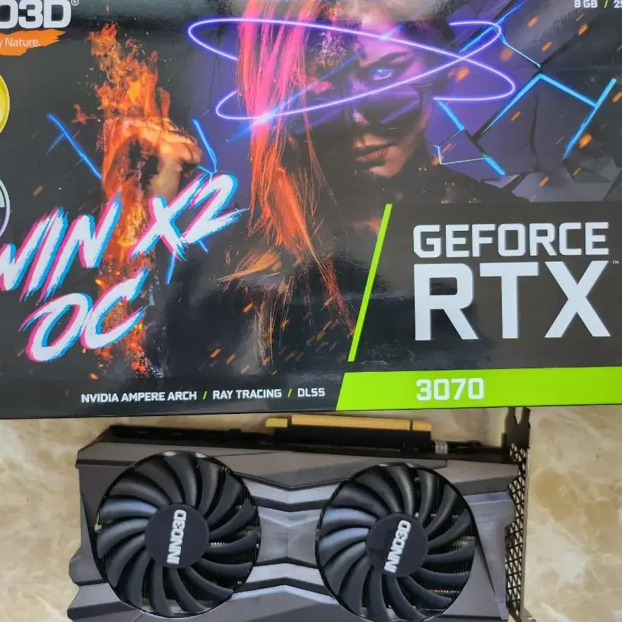 inno3d rtx3070 twin oc 8gb 그래픽카드 팝니다(풀박스