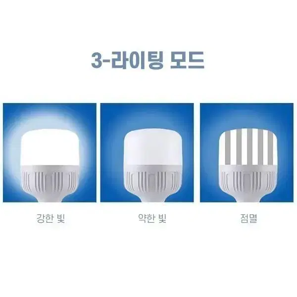 LED 다용도 야외용  충전랜턴 전구