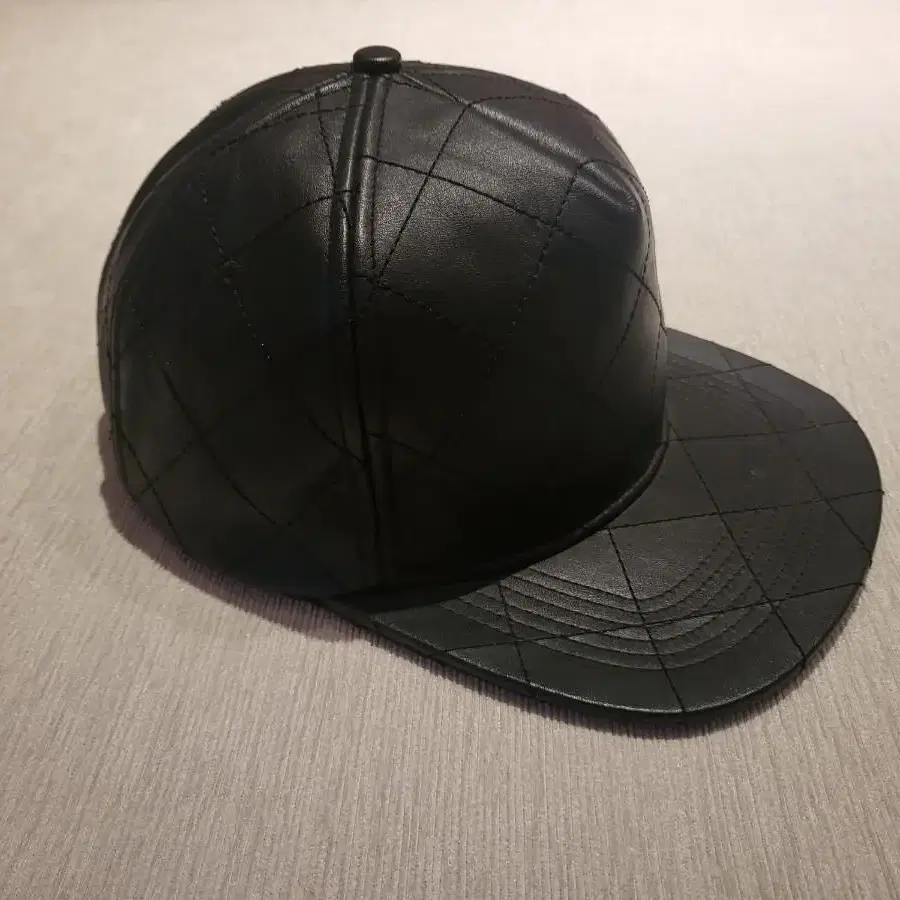 stampd la lamb skin leather snap-back