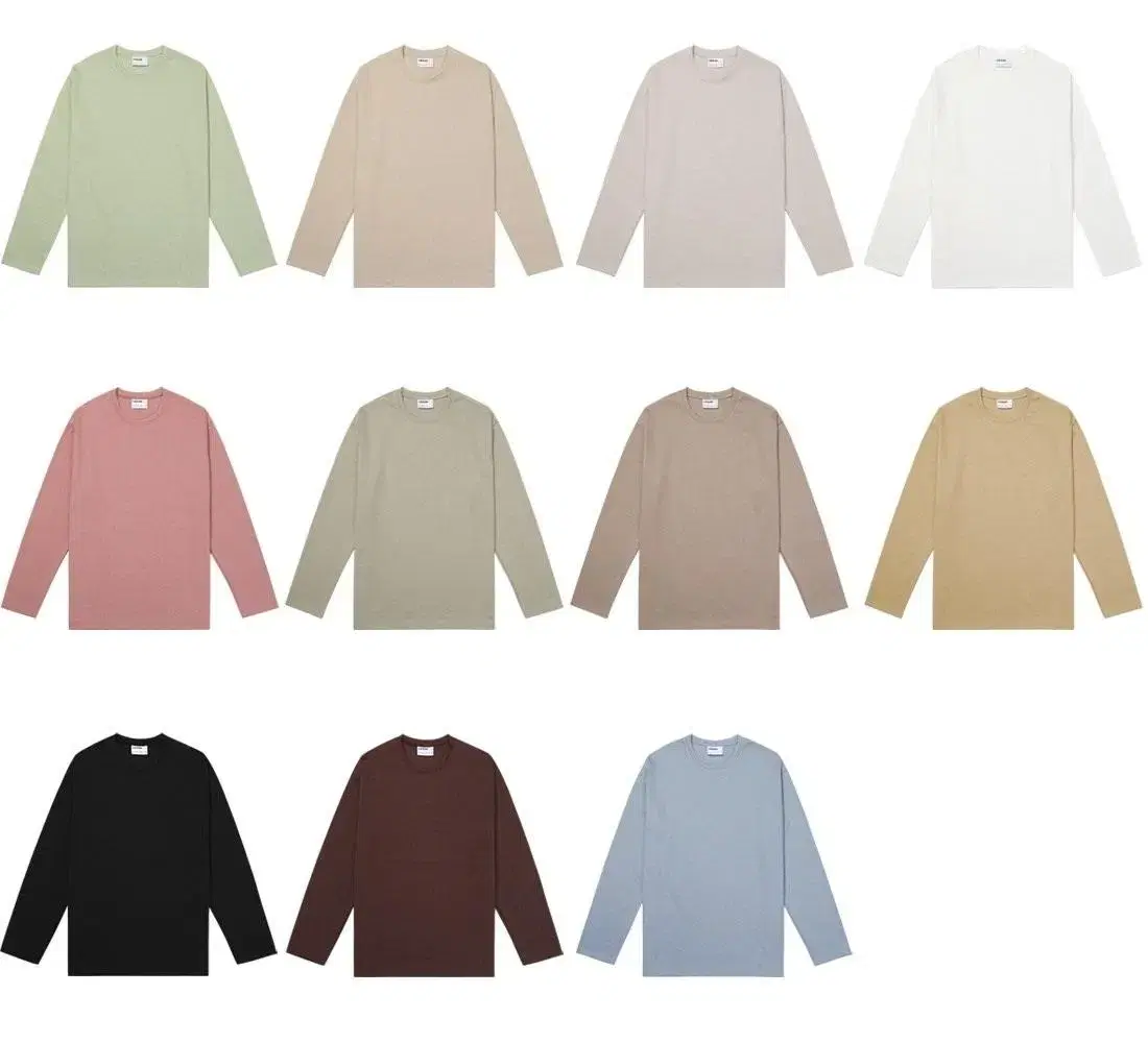 LOGAN Premium Cozy Knit Long Sleeve Tee 11color