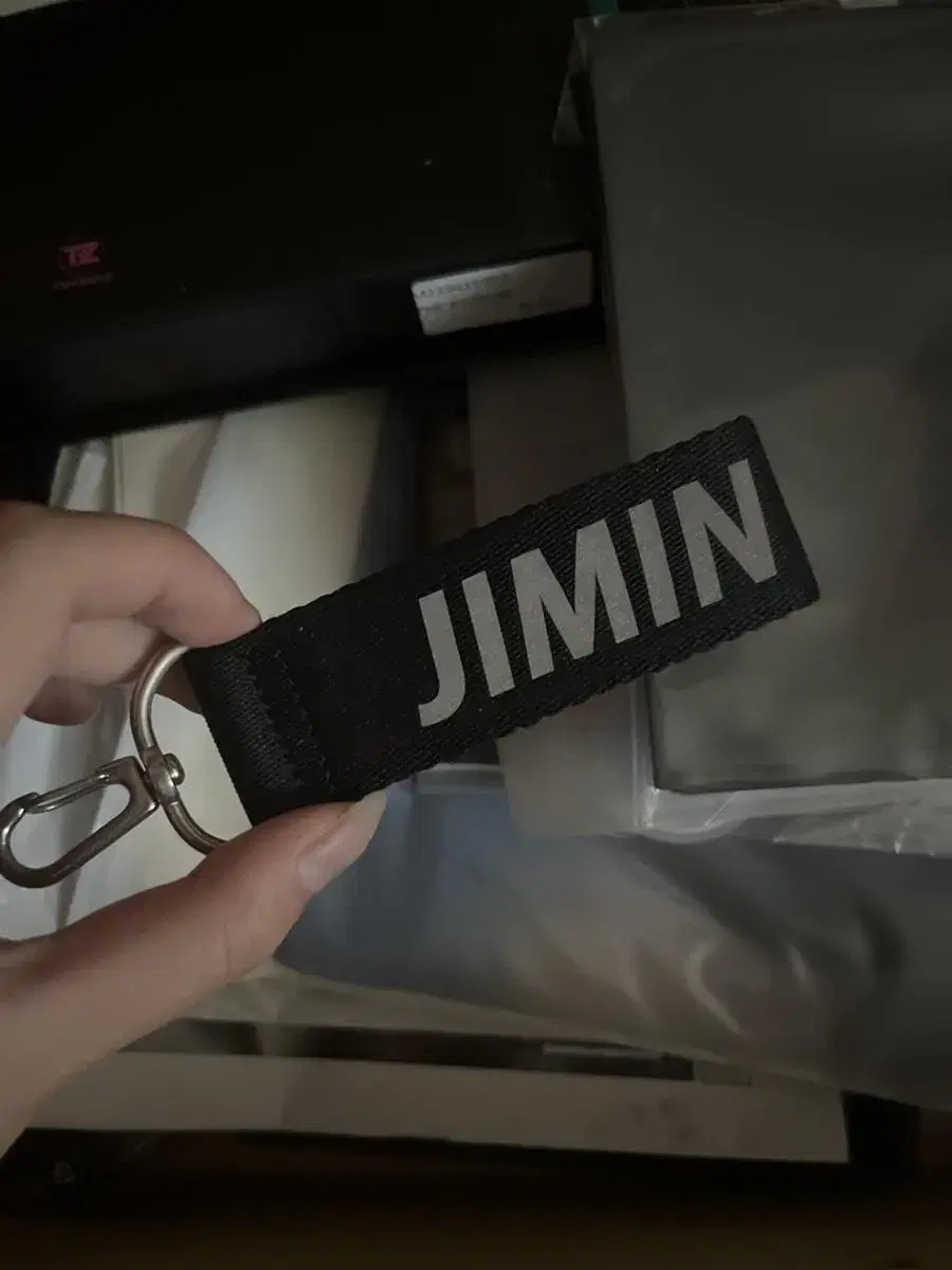 BTS jimin Initials Reflective Keyring