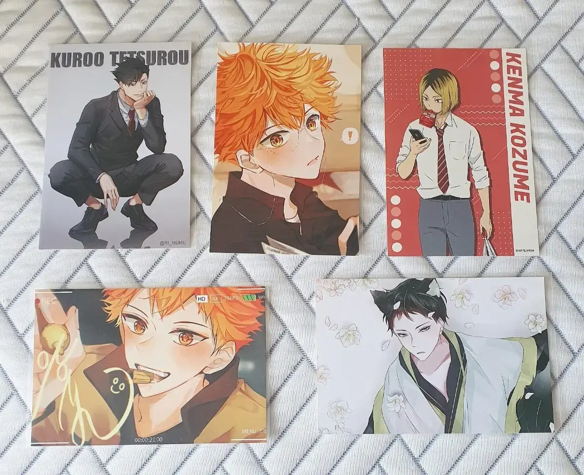 Bulk price) hinata kenma akaashi kuro lunch postcard sign limumu