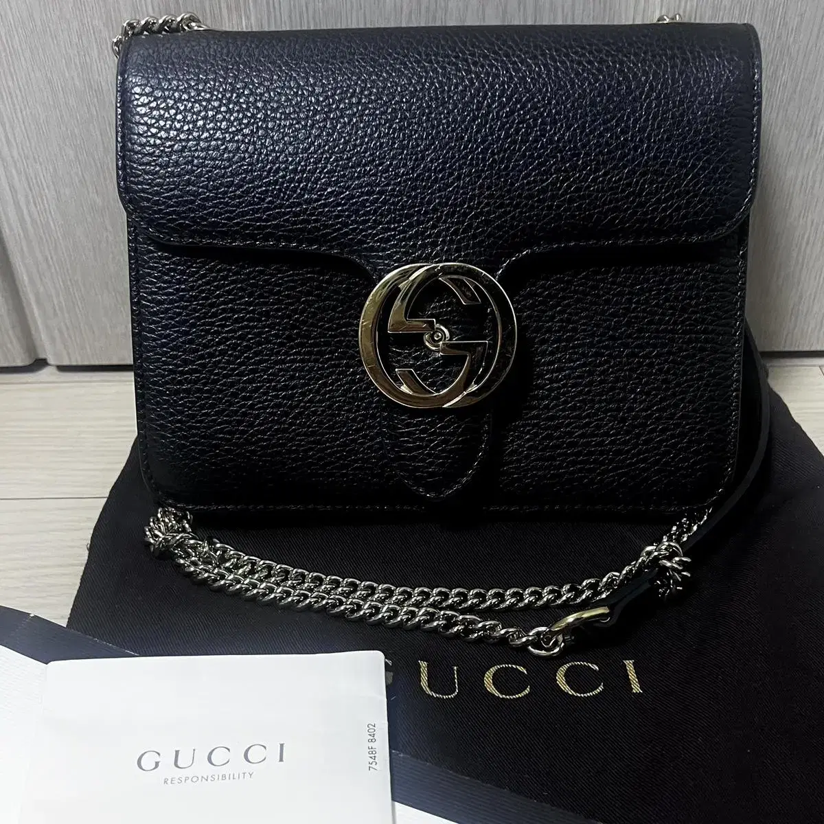 Gucci Interlocking Small Chain Bag Crossbody Bag