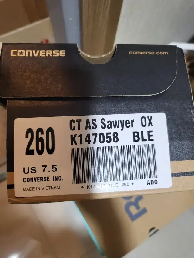 컨버스 CT AS SAWYER OX BLE