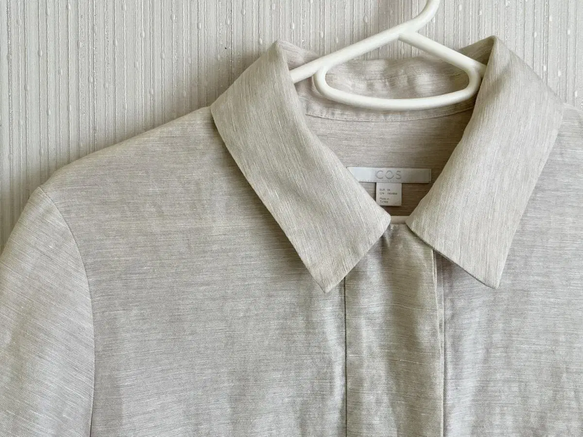 Cos Cos Boxy Cotton Linen Shirt 34