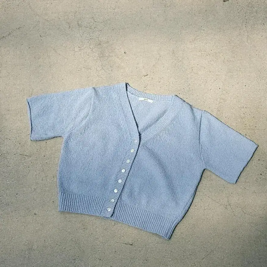 샵게드 크롭 가디건 ged crop cardigan 블루 m