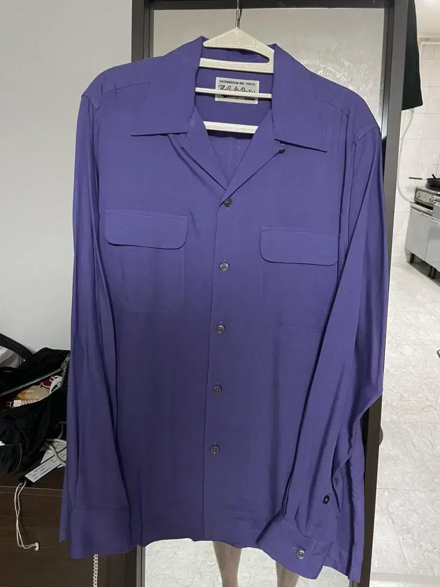 Wakomaria Purple Open Kara Shirt M (Price Drop X)