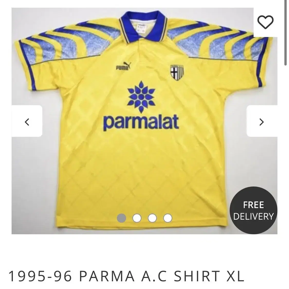 푸마 Parma 1995-96 유니폼 아카이브 티셔츠