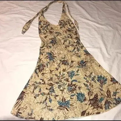 vintage halter floral dress