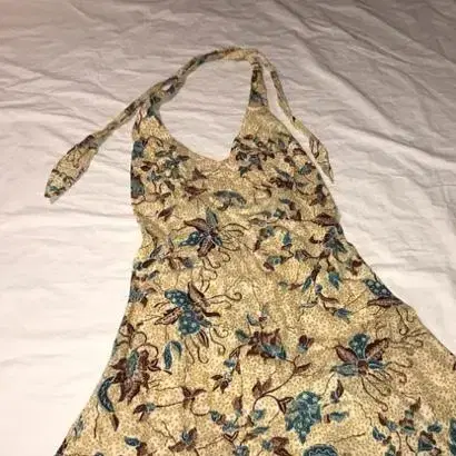 vintage halter floral dress