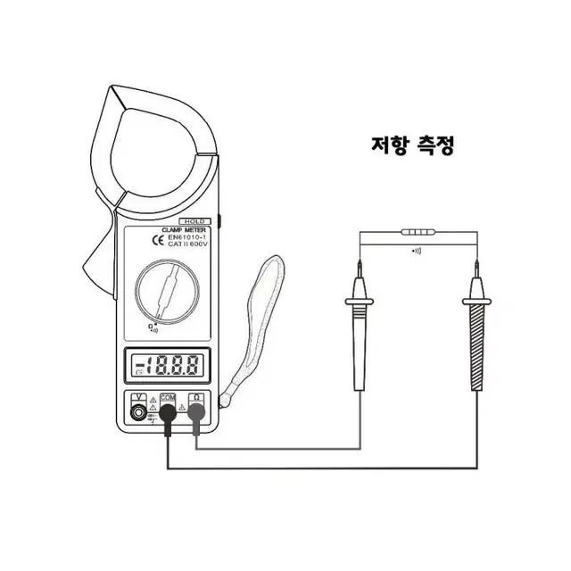 디지털 클램프미터 후크메타 멀티테스터기 고급형 G-505