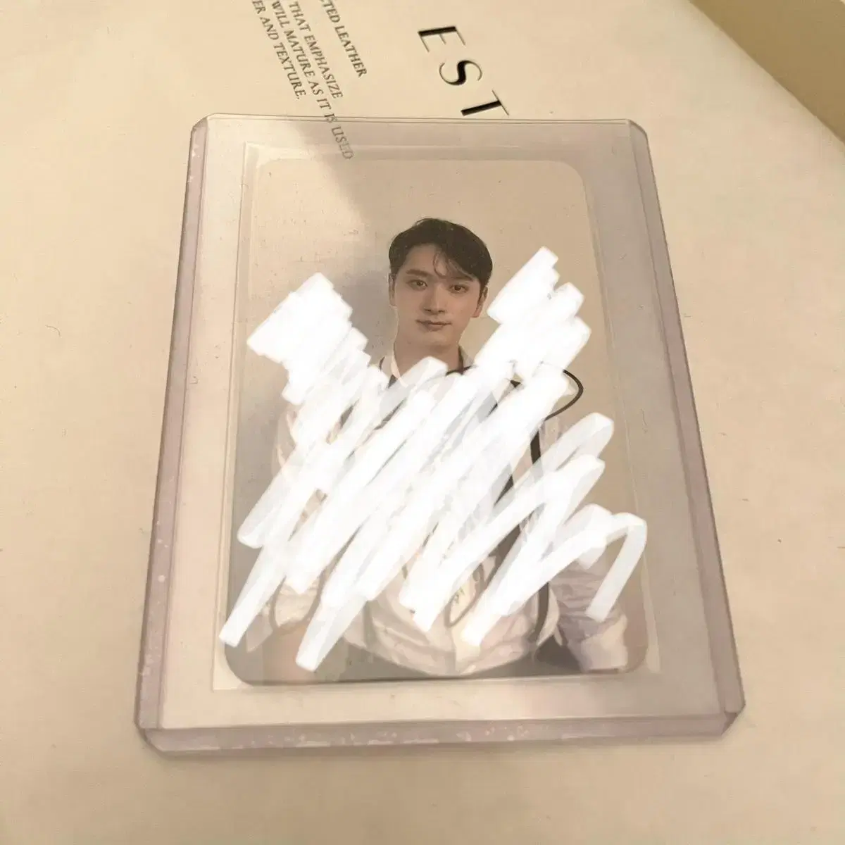 2pm 2pm chansung limited edition Signed double-sided photocard photo kard