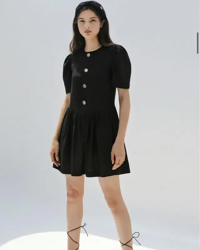 The Ashlynn selina button mini dress