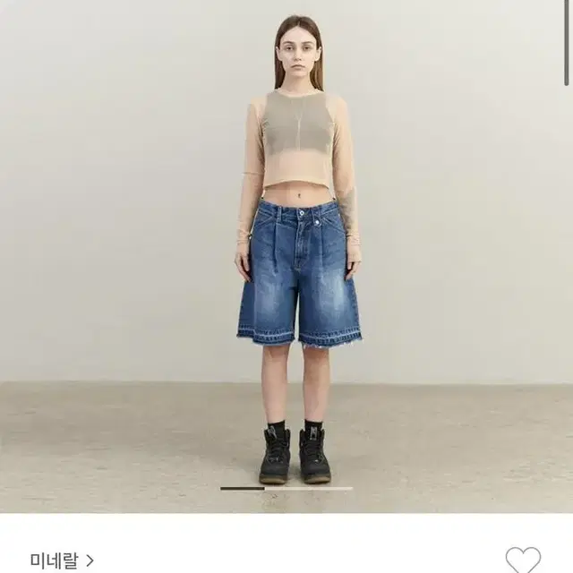 미네랄 waist tab jean