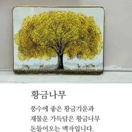 [무료배송] 돈 들어오는 황금돈나무액자 부자되는 거실인테리어 개업식선물