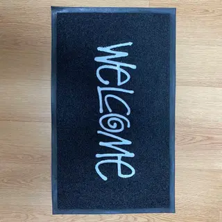 STÜSSY WELCOME MAT Stussy Welcome Mat, Black, Used But Could Be Cleaned Up, Very Rare