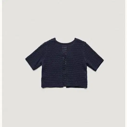 더바넷 Navy Cous Tie Cardigan