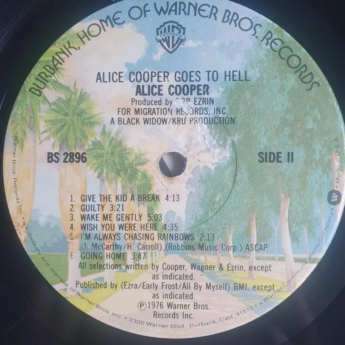 ALICE COOPER - GOES TO HELL LP(미국초반)