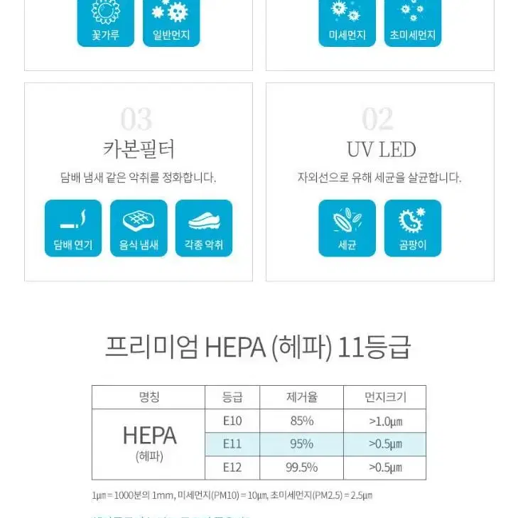 미개봉새상품 엔보우퓨어에이지공기청정기+교체필터4개