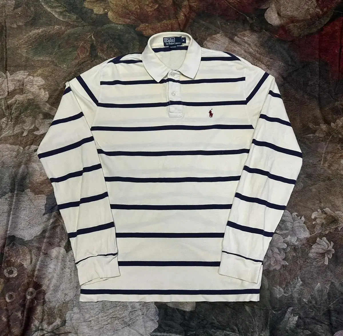 Polo Ralph Lauren Vintage Small Pony Logo Navy Ivory Kara M Polo Kara