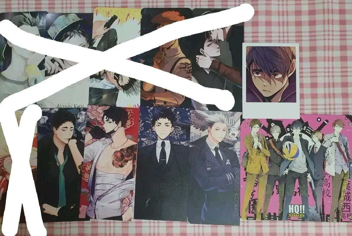 Haikyuu postcard Kardtech unofficial goods / Kenma rief bokuaka bokuto akaashi