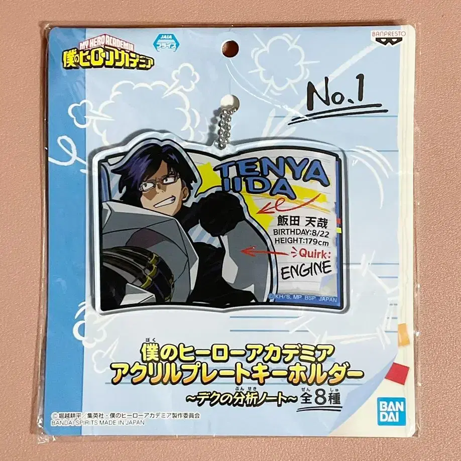 Unsealed Hiroaka Iida Tenya acrylic Plate Key Holder