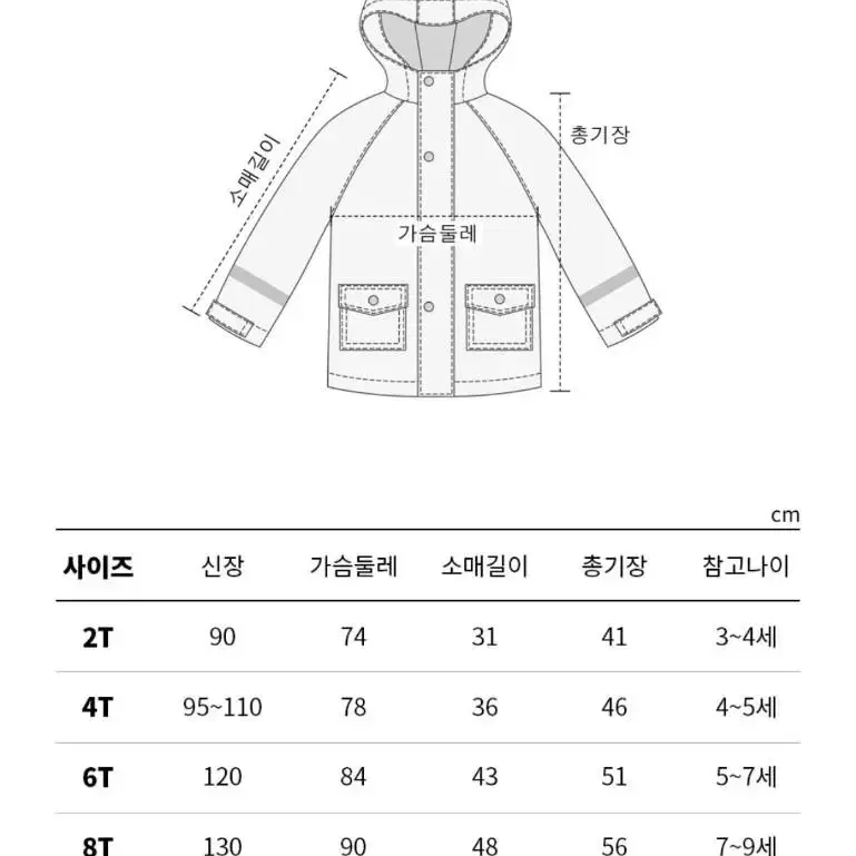 HAS 아동 레인코트 쉘피쉬 8T