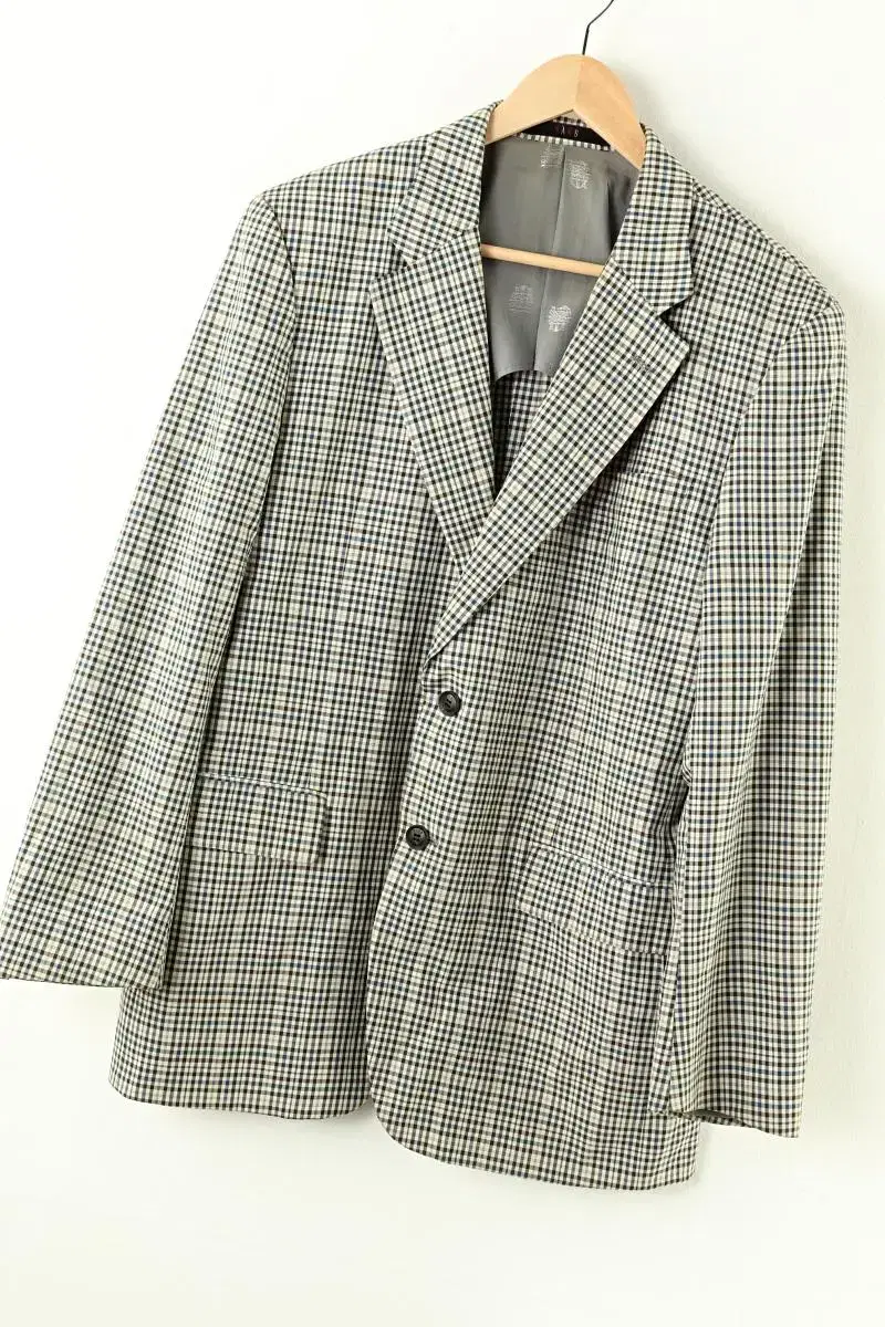 (L-XL) Dax Suit Jacket Blazer Mo Amakazi Check EO Vintage